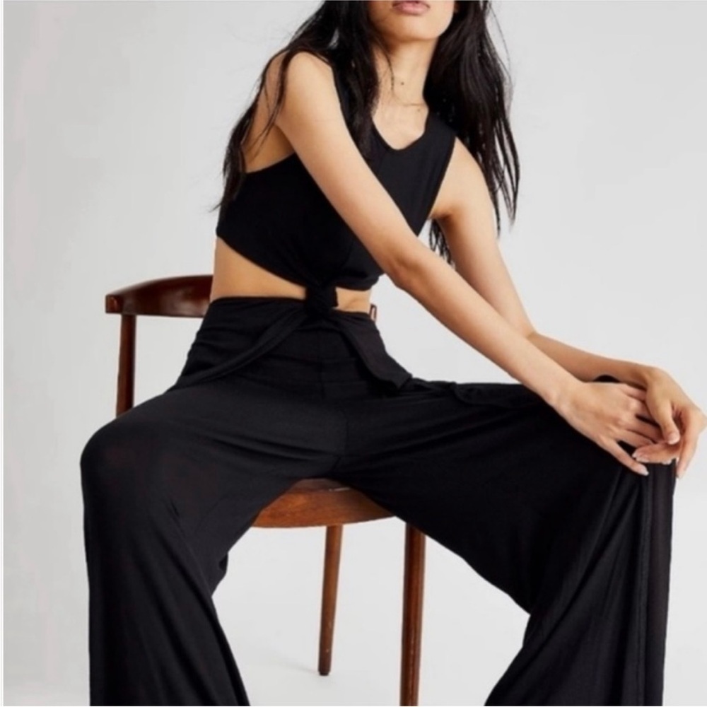 Free People FP Beach Tamarama Maxi Black Romper Jumper Jumpsuit, Size Small - Picture 6 of 10